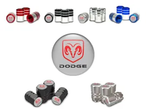 Dodge Cappelli valvola Auto Stile Metallizzato